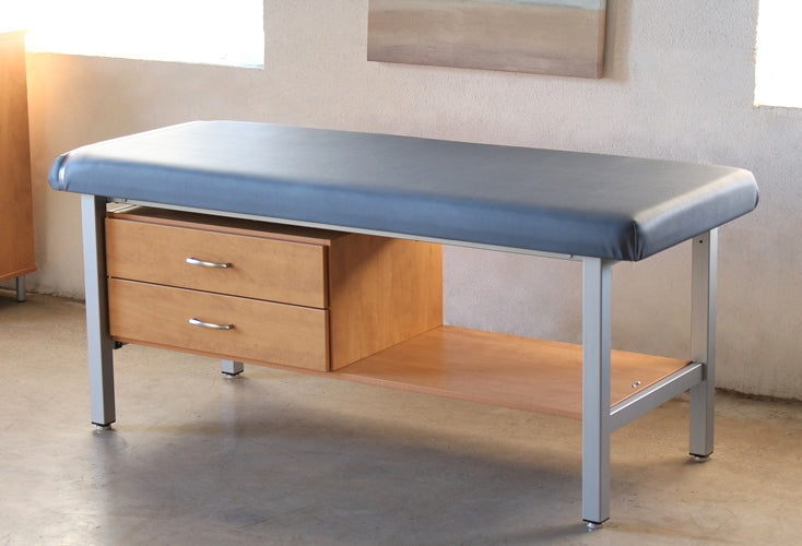 MDT01 Treatment Table with Upholstered Top and 2 Drawers