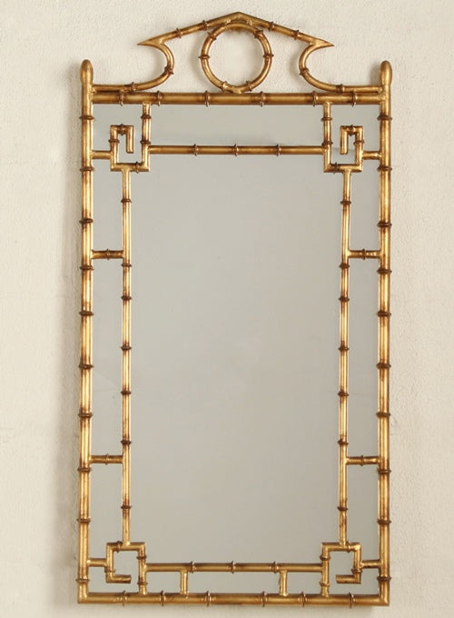 MIR78 Antique Gold Bamboo Mirror