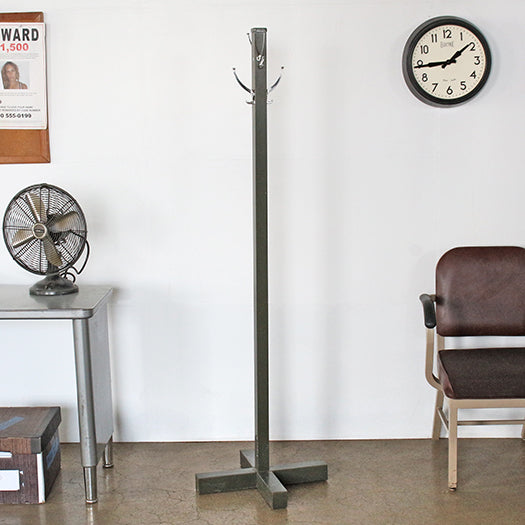 MISC124 Institutional Gray Metal Coat Rack