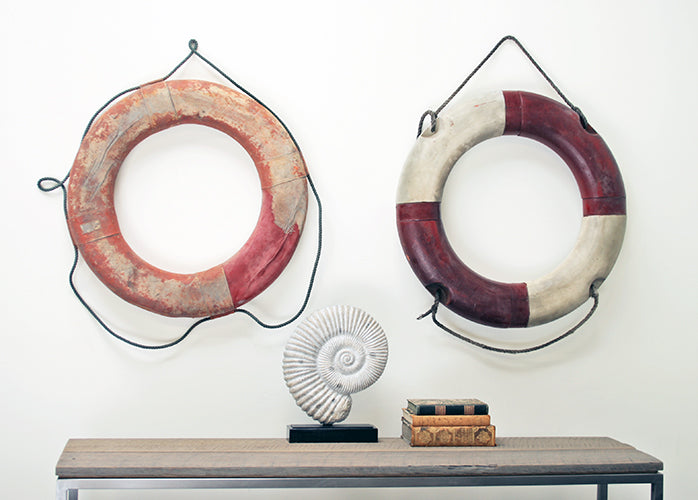 Set of 4 Antique Life Preservers