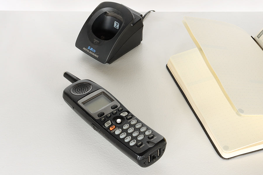 Black Cordless Phone