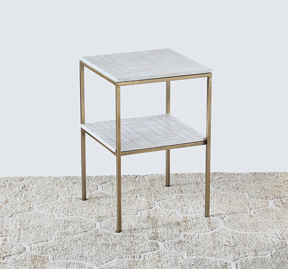 NS73 Piet Marble Nightstand