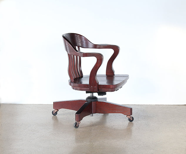 OC65 Rolling Bank Of England Desk Chair With Arms