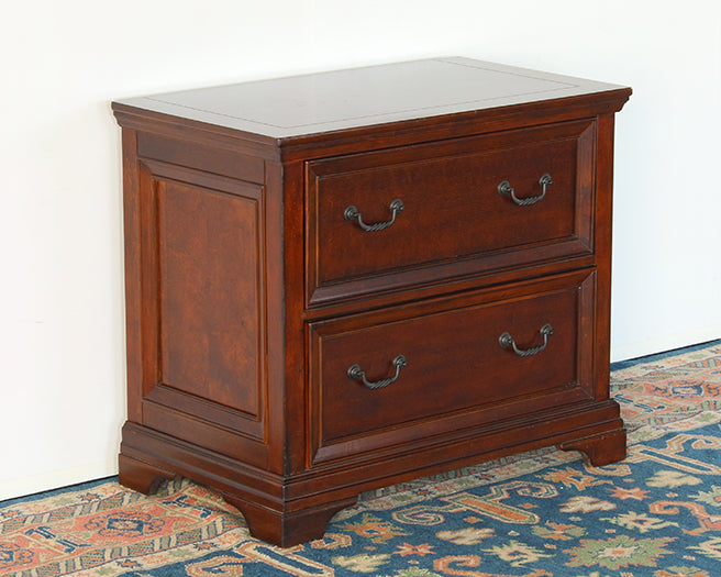Two Drawer Cherry File Cabinet