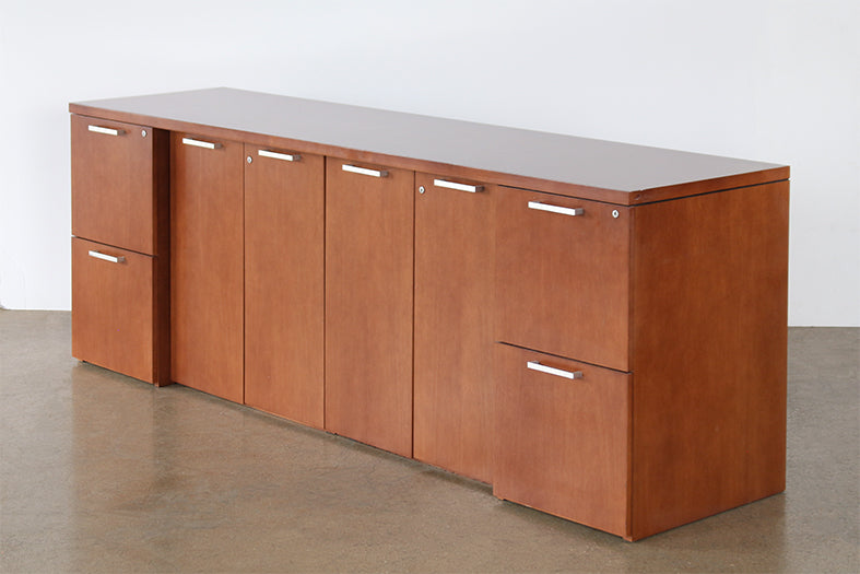 Mahogany Laminated Office Credenza