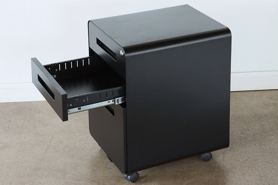 Black Rolling File Cabinet