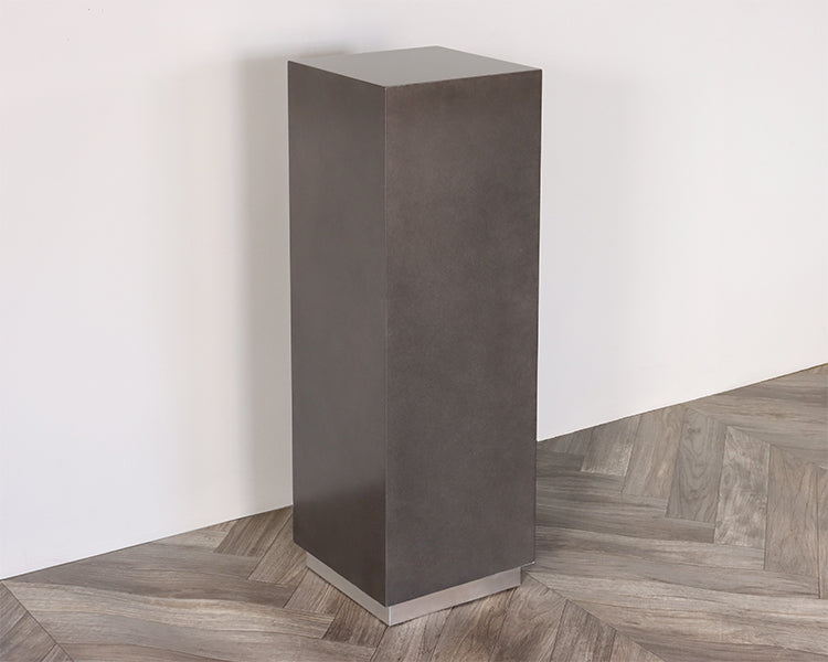 Black Pedestal with Plinth Base