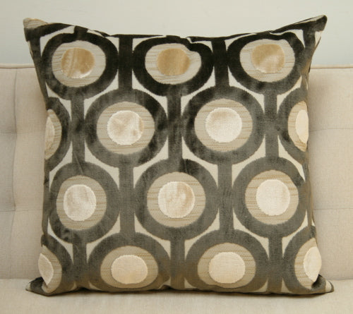 Brown Circles Pillow