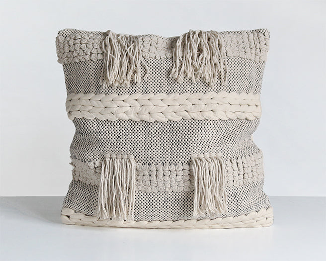 PIL228 Braided Fringe Pillow
