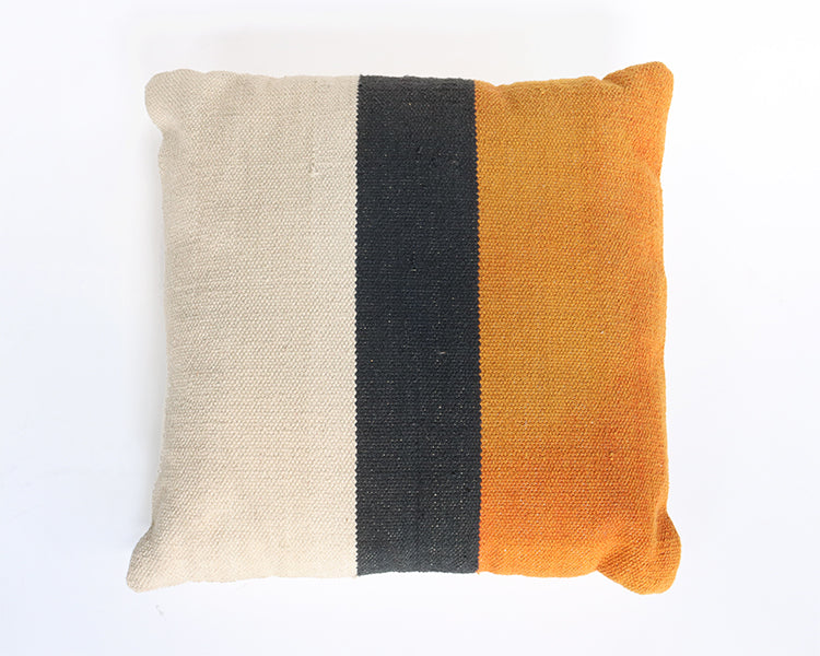 Block Stripe Red Pillow