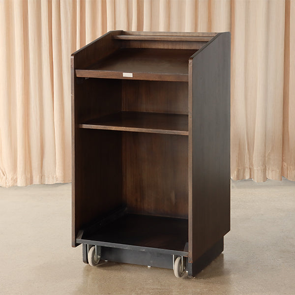 Contemporary Podium in Walnut