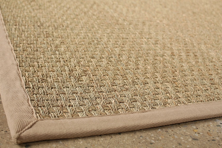 RUG245 7'6 x 9'6 Light Beige Seagrass Rug