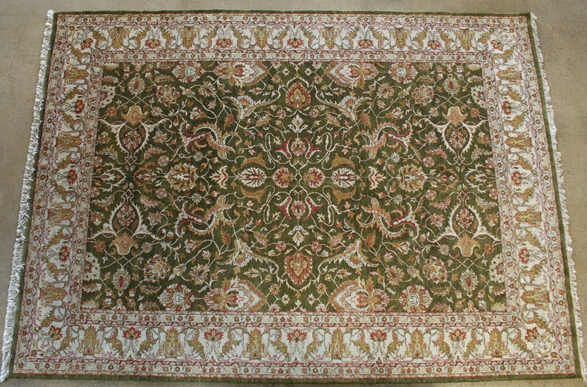RUG286 8' x 11' Green Oriental Rug