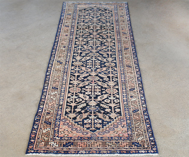 RUG317 3'5 x 9'4 Malayer Persian Runner Circa 1917