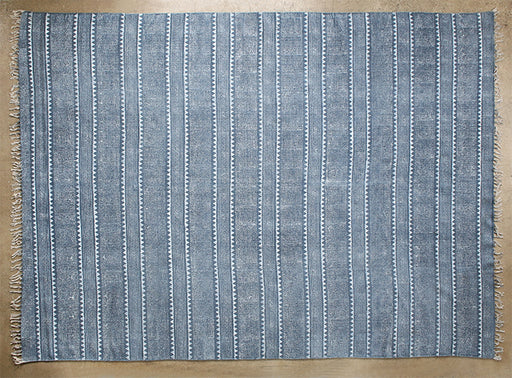 RUG346 - 9' x 12' Indigo Block Print Rug
