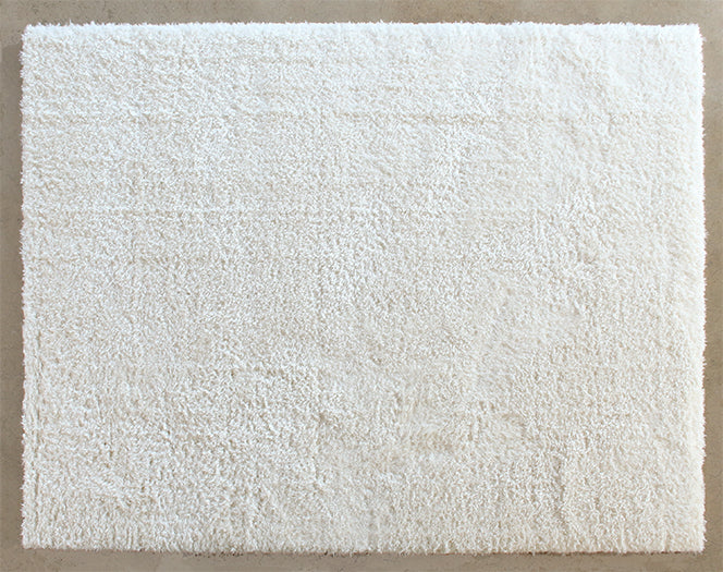7' 9" X 9' 9" Ivory Shag Rug