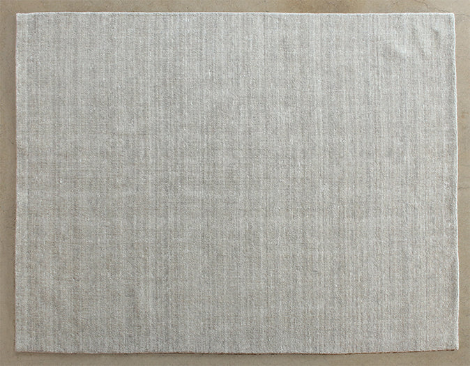 7' 9" X 9' 9" Beige Wool Rug