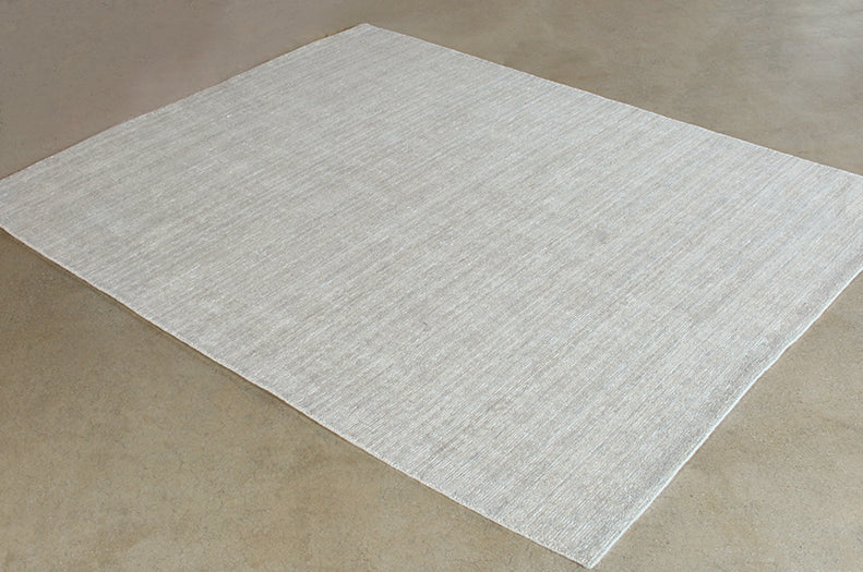 7' 9" X 9' 9" Beige Wool Rug