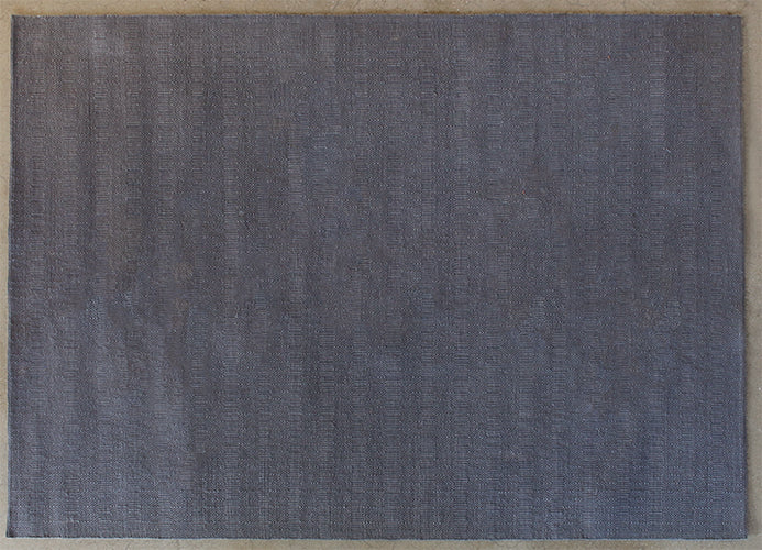 8' X 10' Geometric Grey Flat Weave Rug
