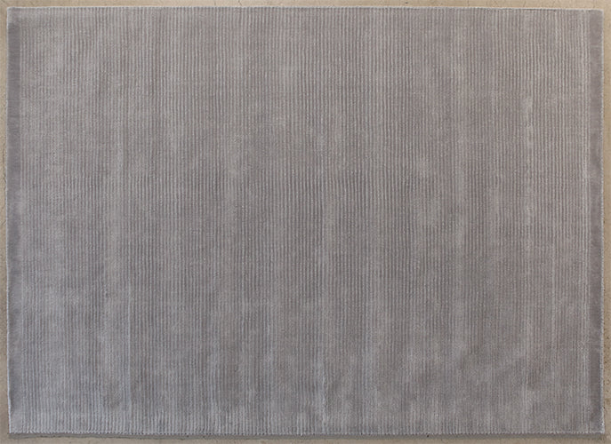 RUG449 - 8' X 11' Gray Loop And Cut Pile Rug