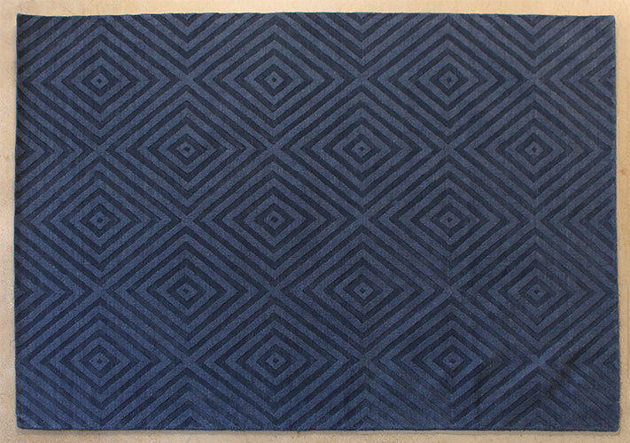 RUG455 - 8' X 11' Purple Hand Tufted Geometric Rug