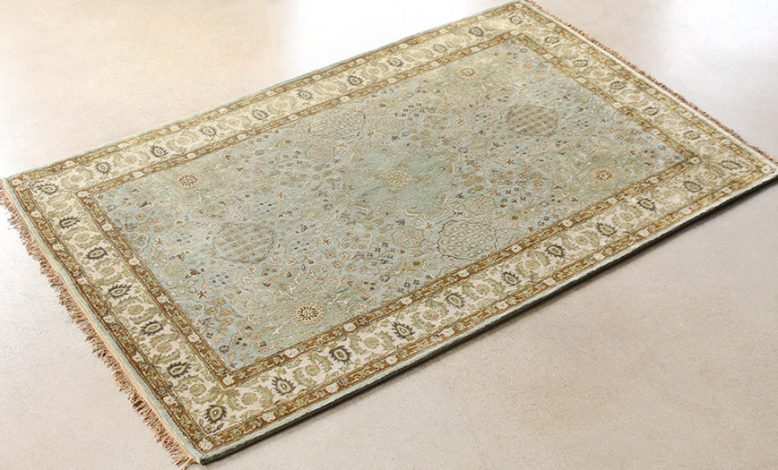 RUG463 - 5 x 8 Ocean Persian Style Tufted Wool Rug
