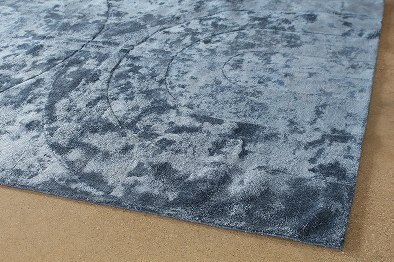 8'x10' Blue Arch Tufted Rug
