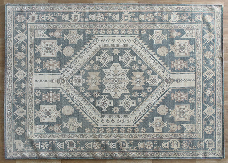 8 X 10 Neutral And Grey Turkish Detail Rug