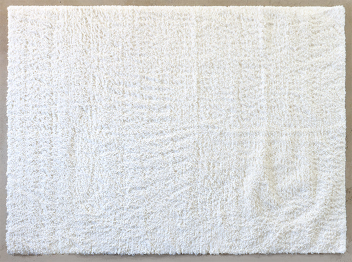 7'-9" X 9'-9" Ivory Kayla Shag Rug