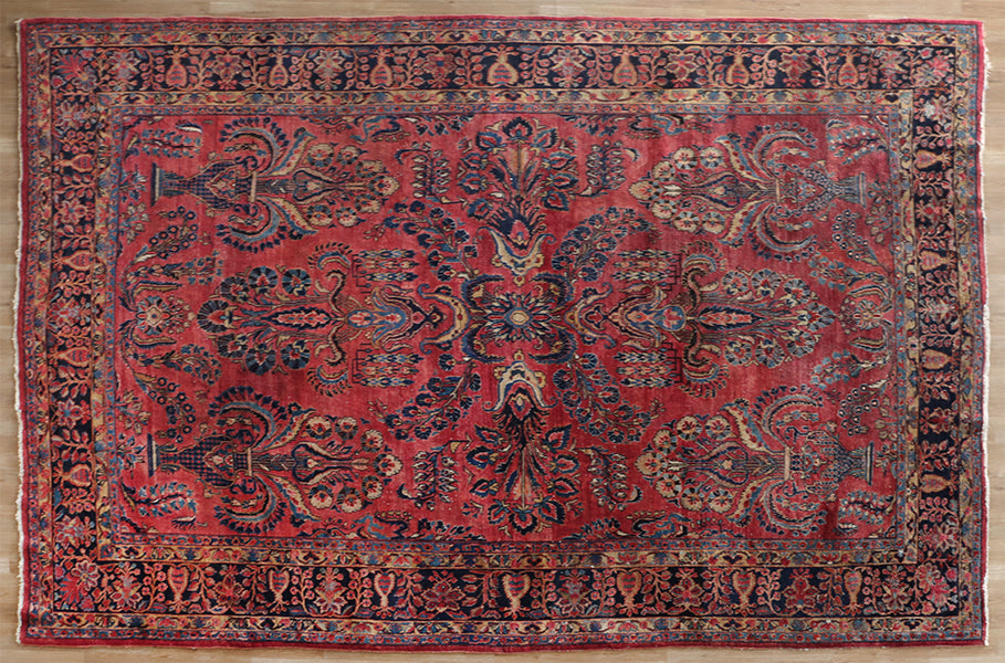 Vintage Persian Sarouk Rug 109' X 140'