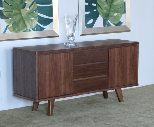 Modern Natural Walnut Buffet