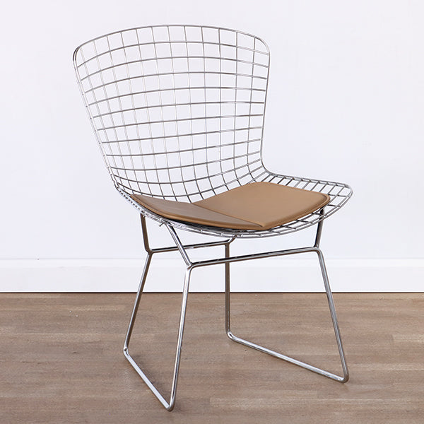 Bertoia Style Chrome Wire Side Chair