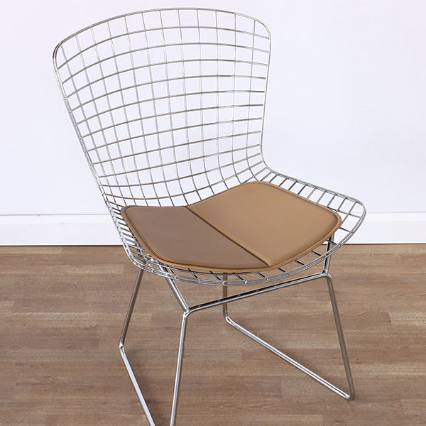 Bertoia Style Chrome Wire Side Chair
