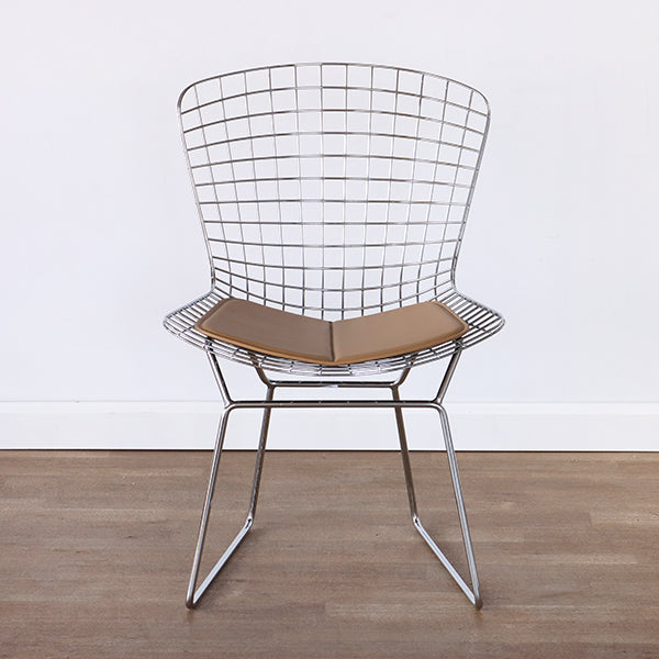 Bertoia Style Chrome Wire Side Chair