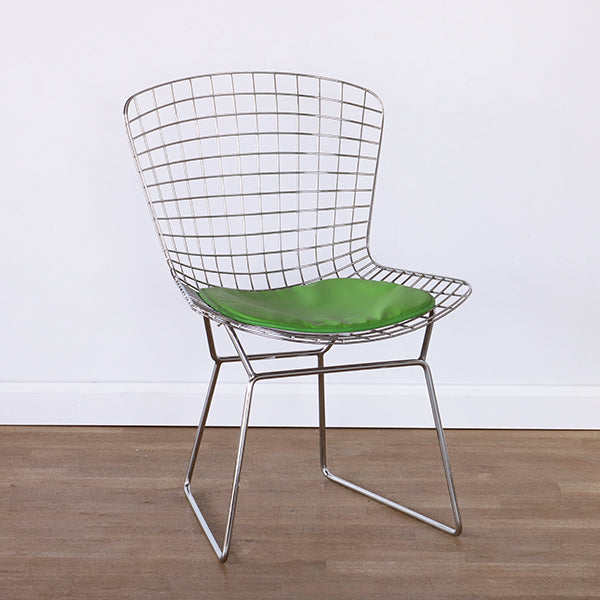 Bertoia Style Chrome Wire Side Chair