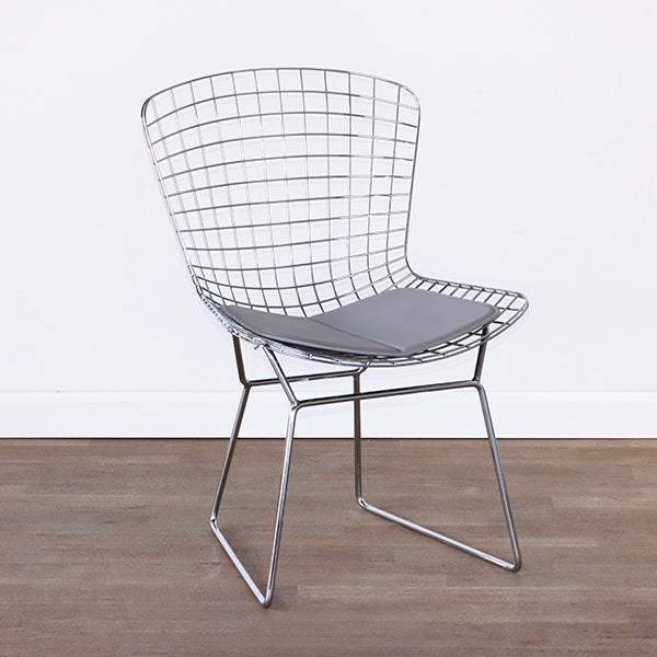 Bertoia Style Chrome Wire Side Chair