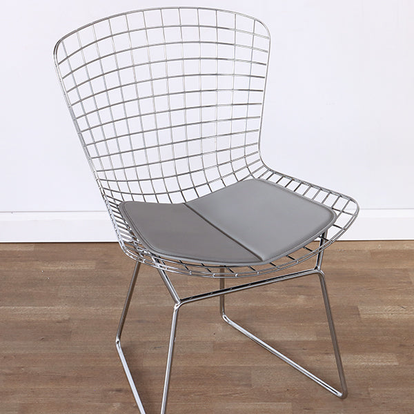 Bertoia Style Chrome Wire Side Chair