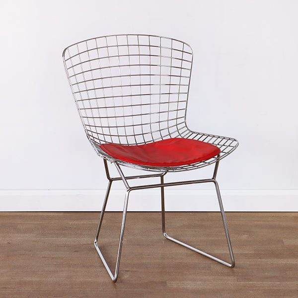 Bertoia Style Chrome Wire Side Chair