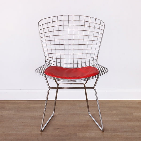 Bertoia Style Chrome Wire Side Chair