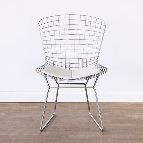 Bertoia Style Chrome Wire Side Chair