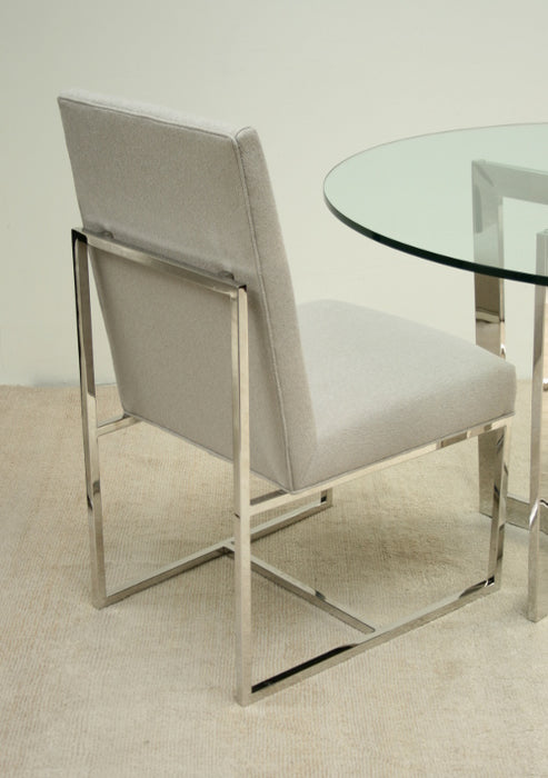 Mitchell Gold Gage Low Dining Chair in Ayers Dove
