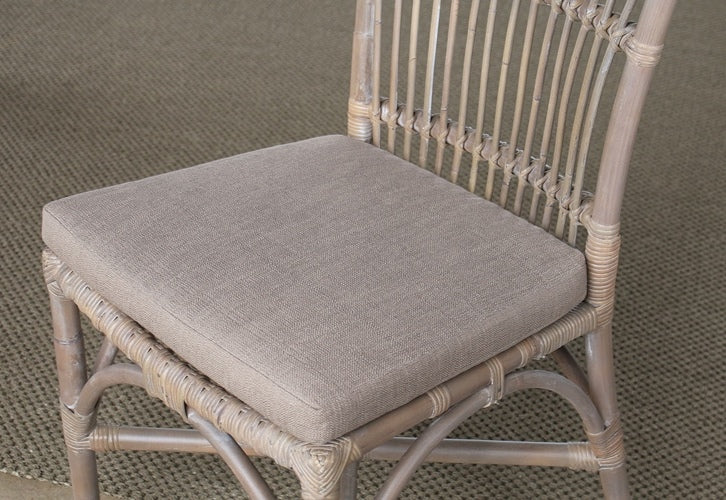 SC137 Bamboo and Woven Rattan Side Chair