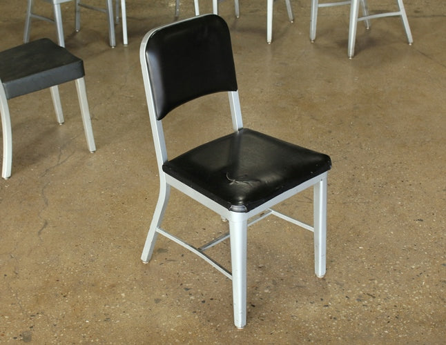 SC144 - Black Vinyl Steelcase Side Chair
