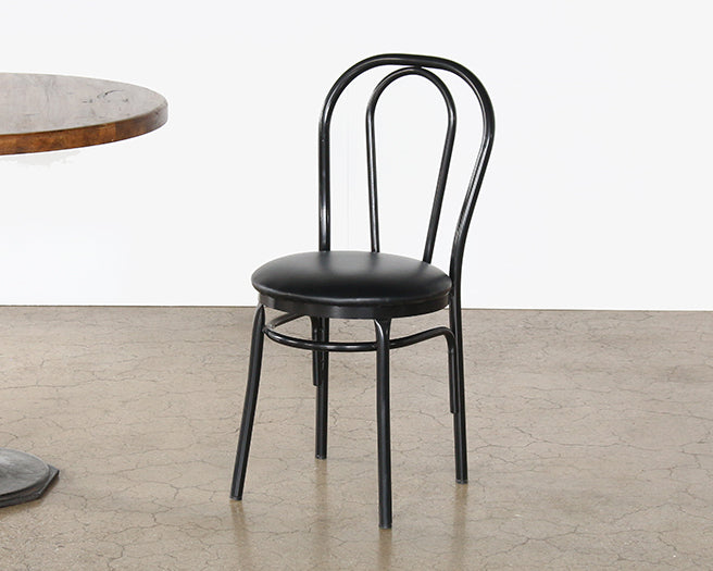 Black Arc Metal Side Chair