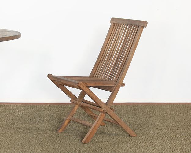 Weathered Teak Folding Chair