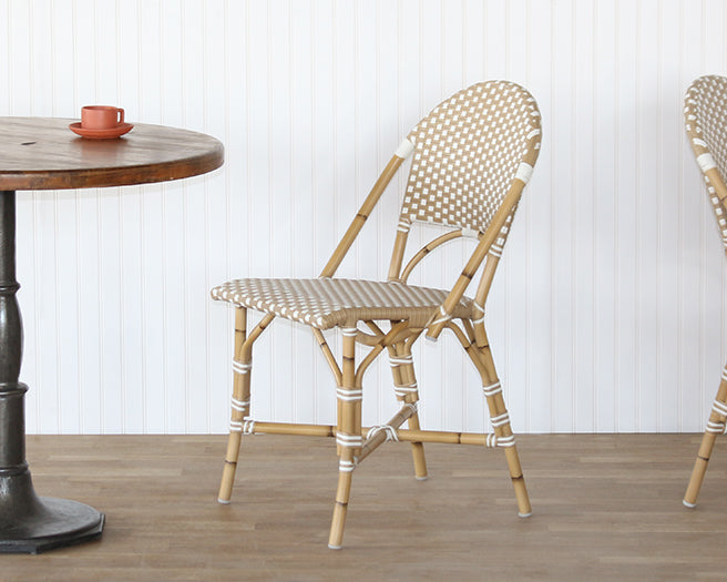 Faux Rattan Bistro Chair