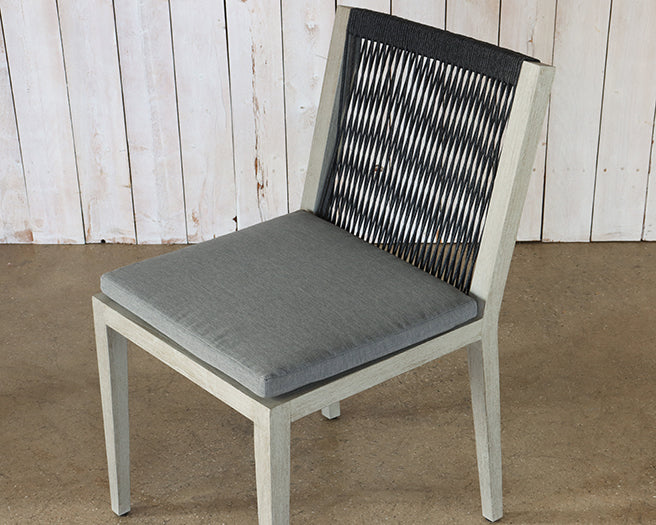 Weathered Grey Teak Outdoor Side Chair