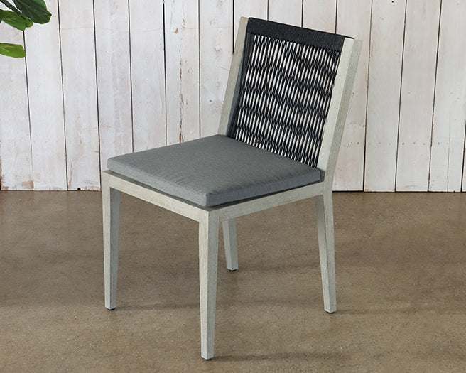 Weathered Grey Teak Outdoor Side Chair