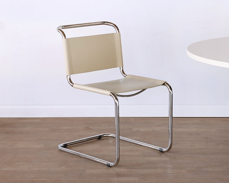 Ivory & Chrome Side Chair
