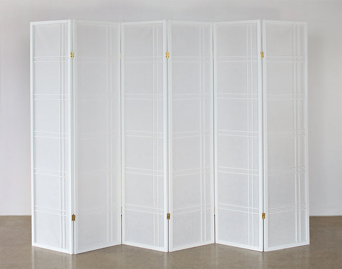 6 Panel Rice Paper Screen